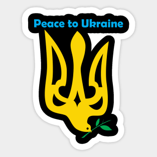 Peace to Ukraine Sticker